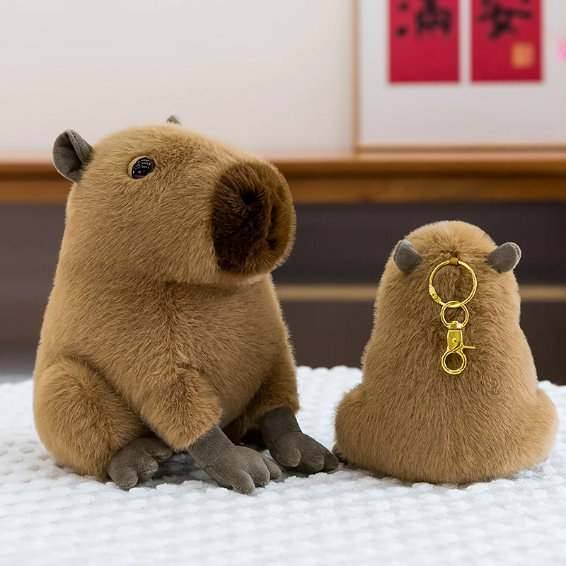 12-30CM Schöne Capybara Plüsch Spielzeug Kawaii Capybara Plushie Kissen Gefüllte Weiche Tier Puppe Capybara Spielzeug Anhänger Spielzeug geschenk – Detail 12