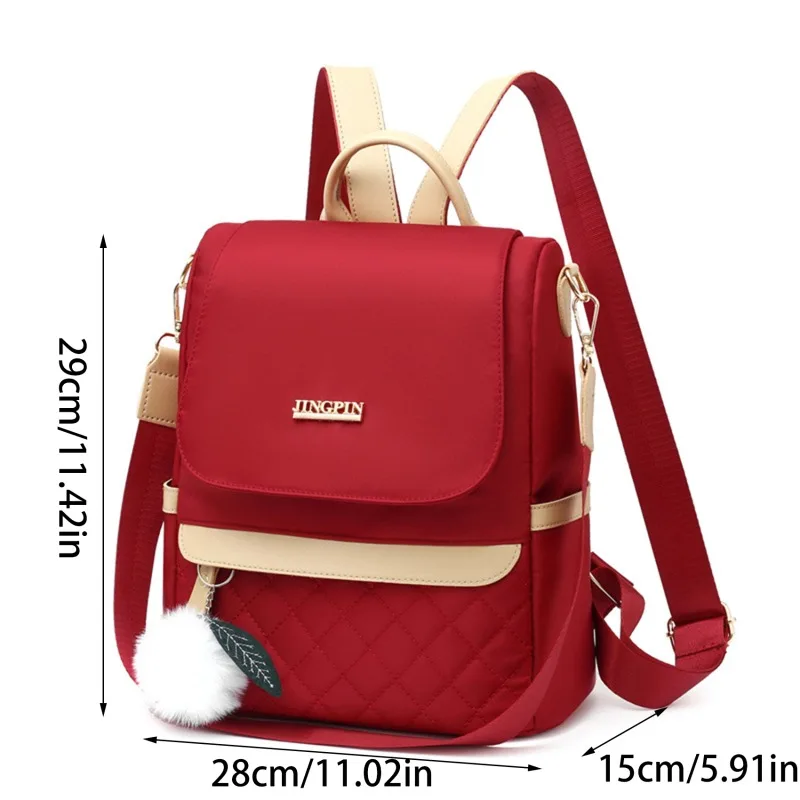 Women\'s Oxford Cloth Backpack Ladies Large Capacity Single Shoulder Travel Backpack Leisure Fashion Female Backpack Handbag