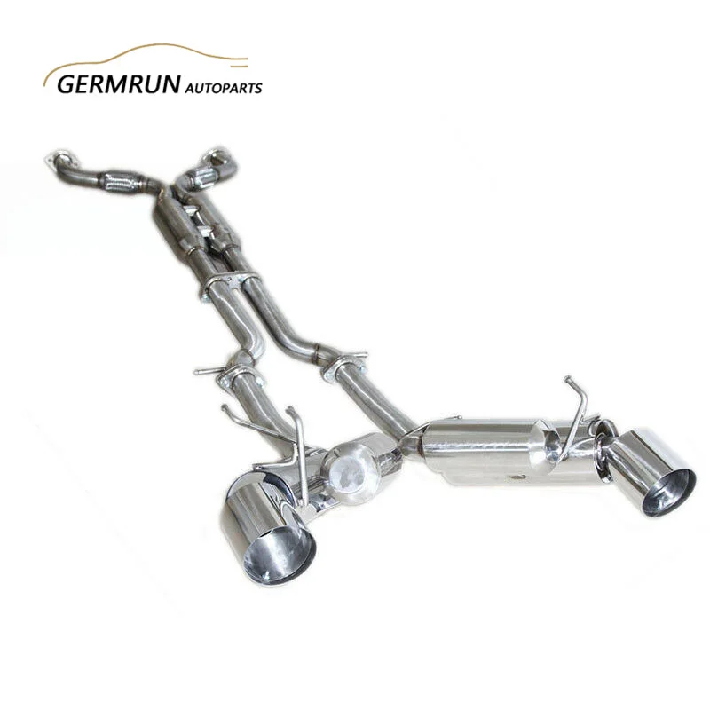 

Stainless Steel CatBack Exhaust Dual Muffler For 2009-2015 Nissan 370Z Z34 VQ37DE Engine