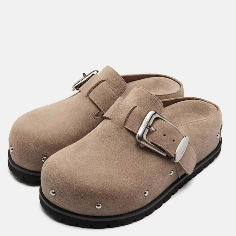 

Casual Platform Women's Belt Buckle Wear Slip-on Wrapped Slippers