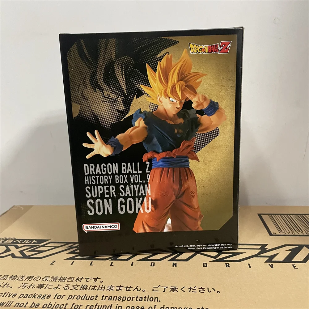 In Stock Original Bandai Anime Figure Dragon Ball Z History Box 9 Action Figurine PVC Super Saiyan Toys Model Collector 12CM