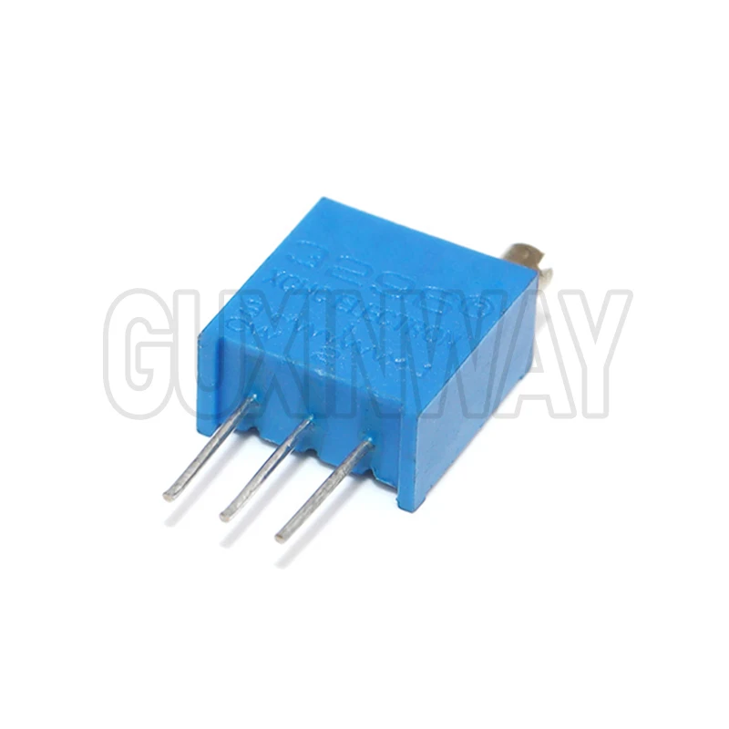 10 peças kit de potenciômetro 3296 de alta precisão 3296w resistor variável 100r -1m 200r 500r 1k 2k 5k 10k 20k 50k 100k 200k 500k