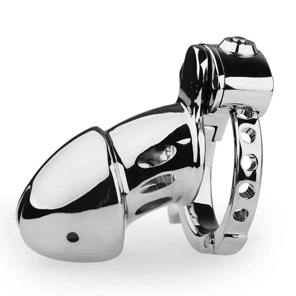 2024 NEW Male Chastity Device Penis Ring Size Adjustable Metal Cock Cage Sex Toys for Men Penis Urethral Lock Adult Game