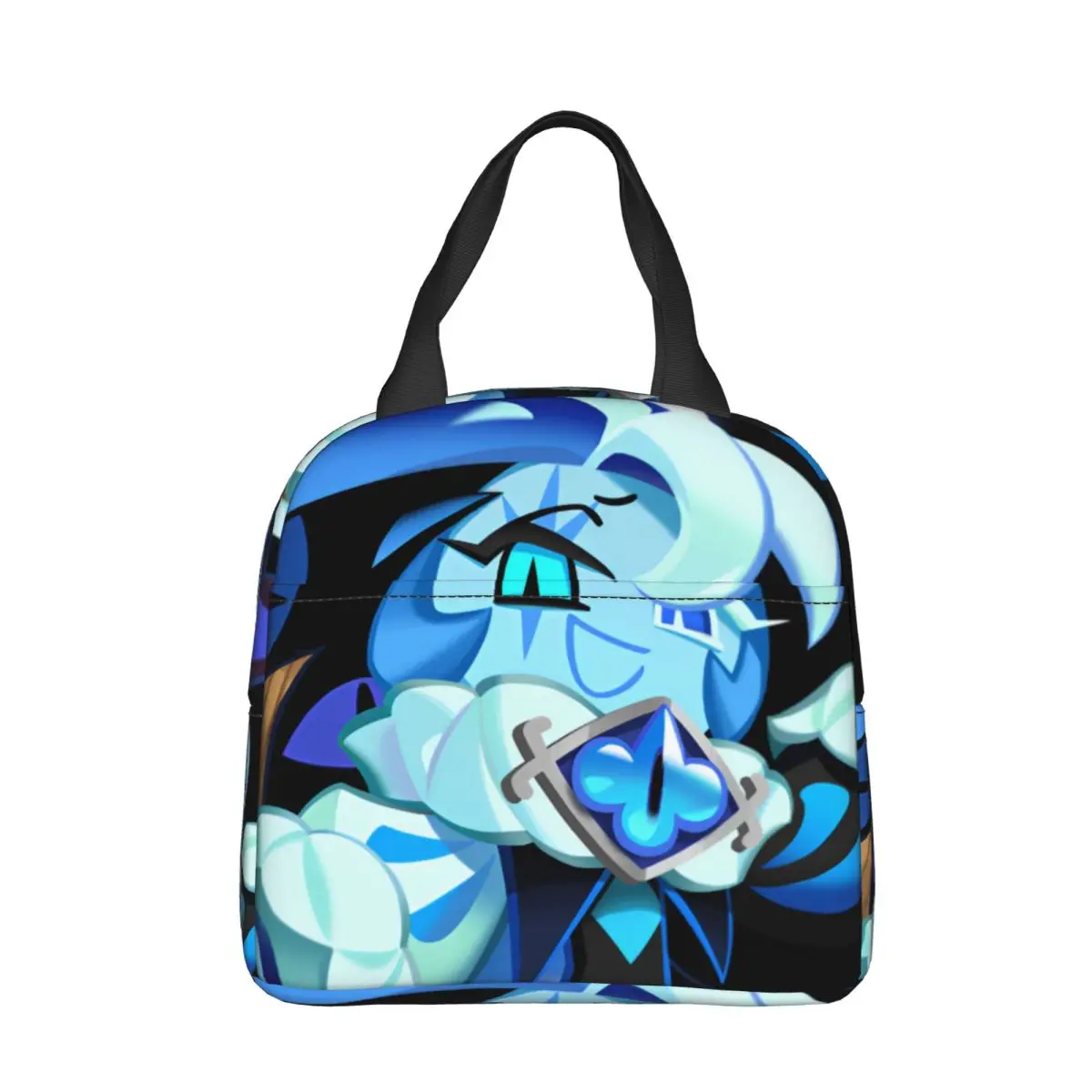 Shadow Milk Cookie Run Kingdom Insulated Lunch Bags Large Cute Cartoon Anime Reusable Cooler Bag Tote Lunch Box Beach Women