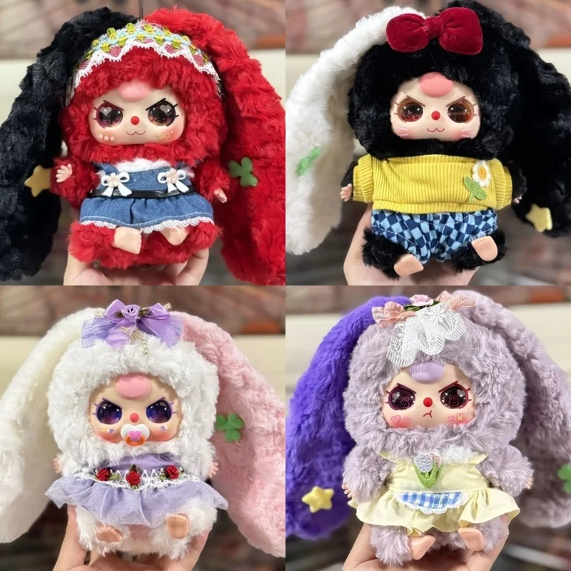 

Новая оригинальная детская три кролика-лилии, серия V4, слепая коробка, кавайная плюшевая кукла, сумка, подвеска, орнамент, модная игрушка-сюрприз, подарок для девочки