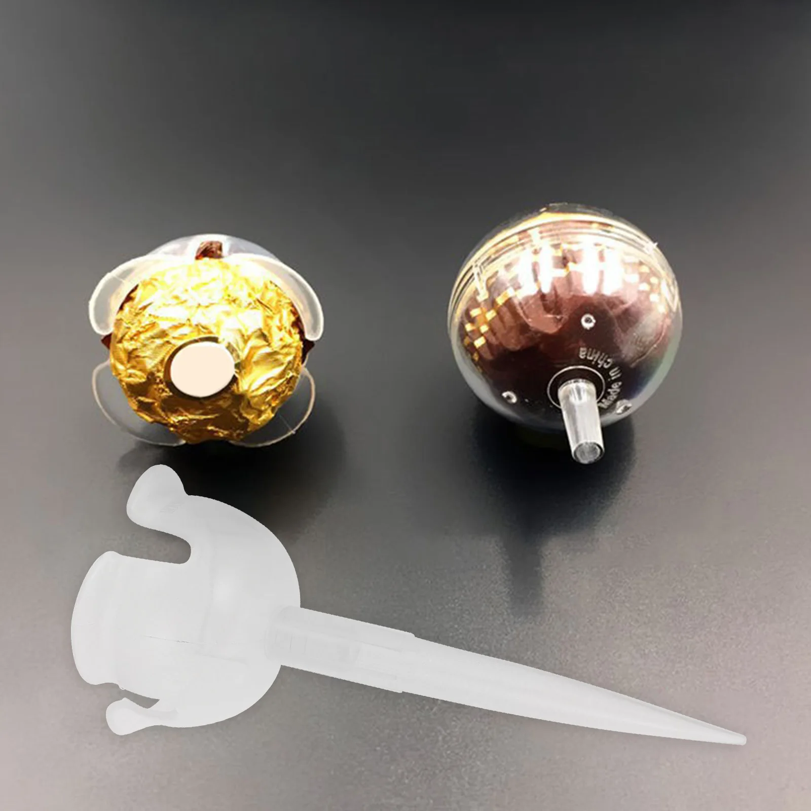 

25Sets Durable Plastic Chocolate Fixator Candy Bouquet Base Round Tray Support Practical Holder Plastic Chocolate Fixator Base