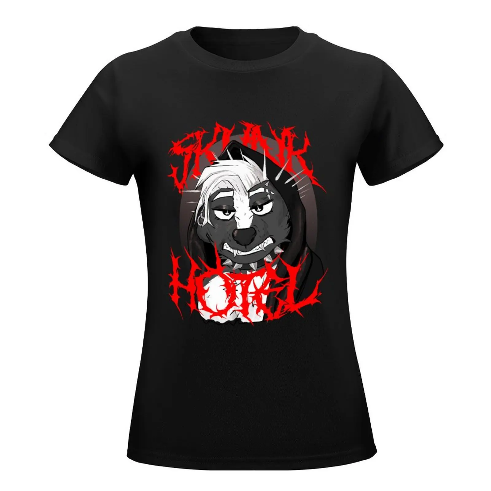 SKUNK HOTEL Revy Graphic (Dark) T-Shirt cute tops female Women tops