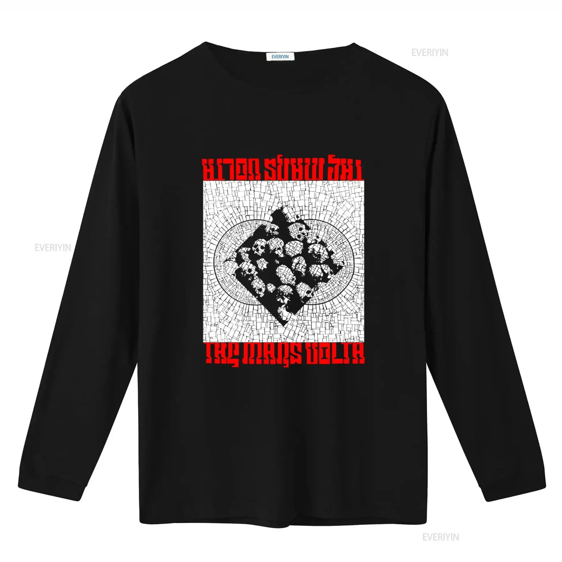 Vintage The Mars Volta Band T Shirt with Skull Print Omar Rodriguez Prog Design At Drive In Style vintage Washed homme Stylish