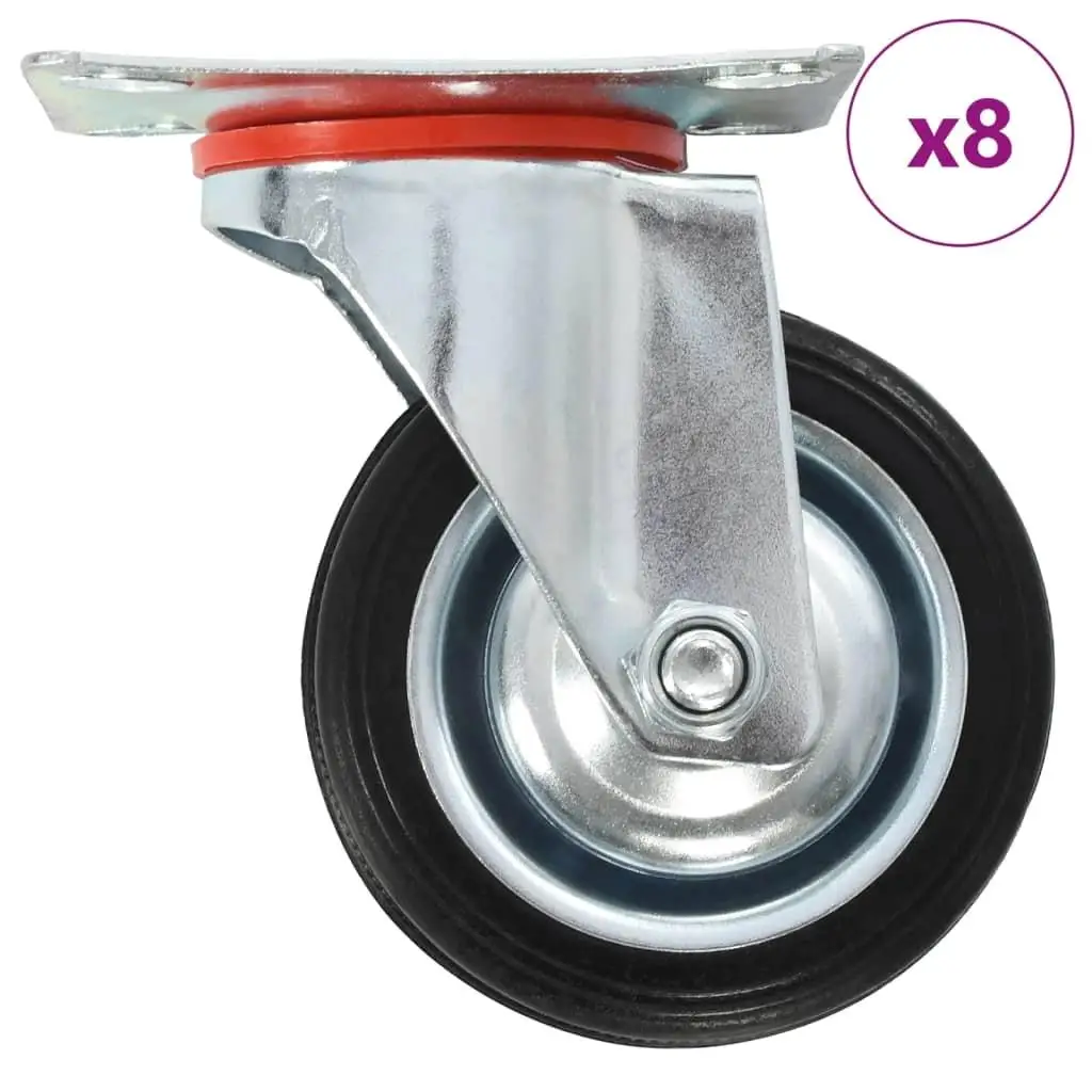 8 pcs Swivel Casters 75 mm