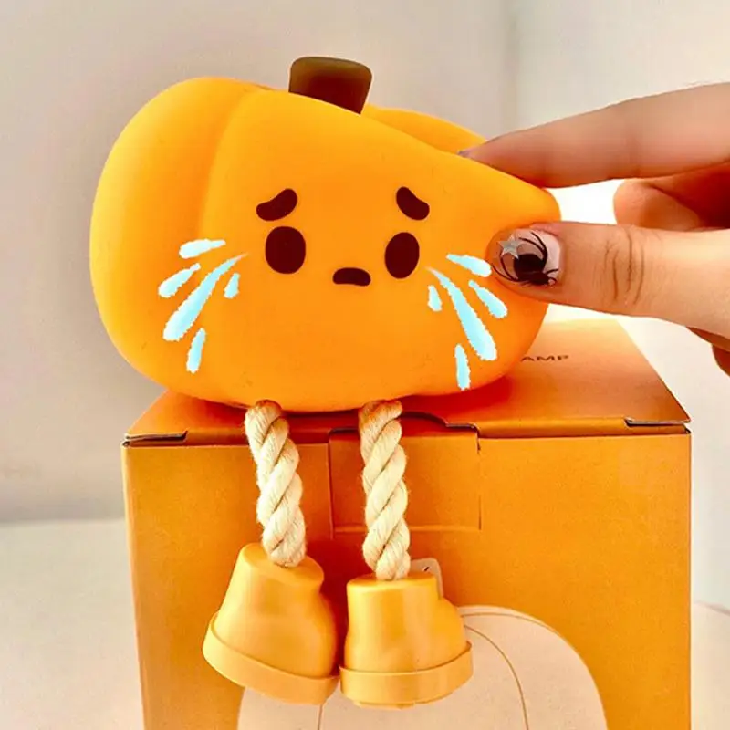 Cute Pumpkin LED Night Light Cartoon Silicone Lamp USB Rechargeable Timing Sleeping Lamp Bedroom Decoration for Children Gift