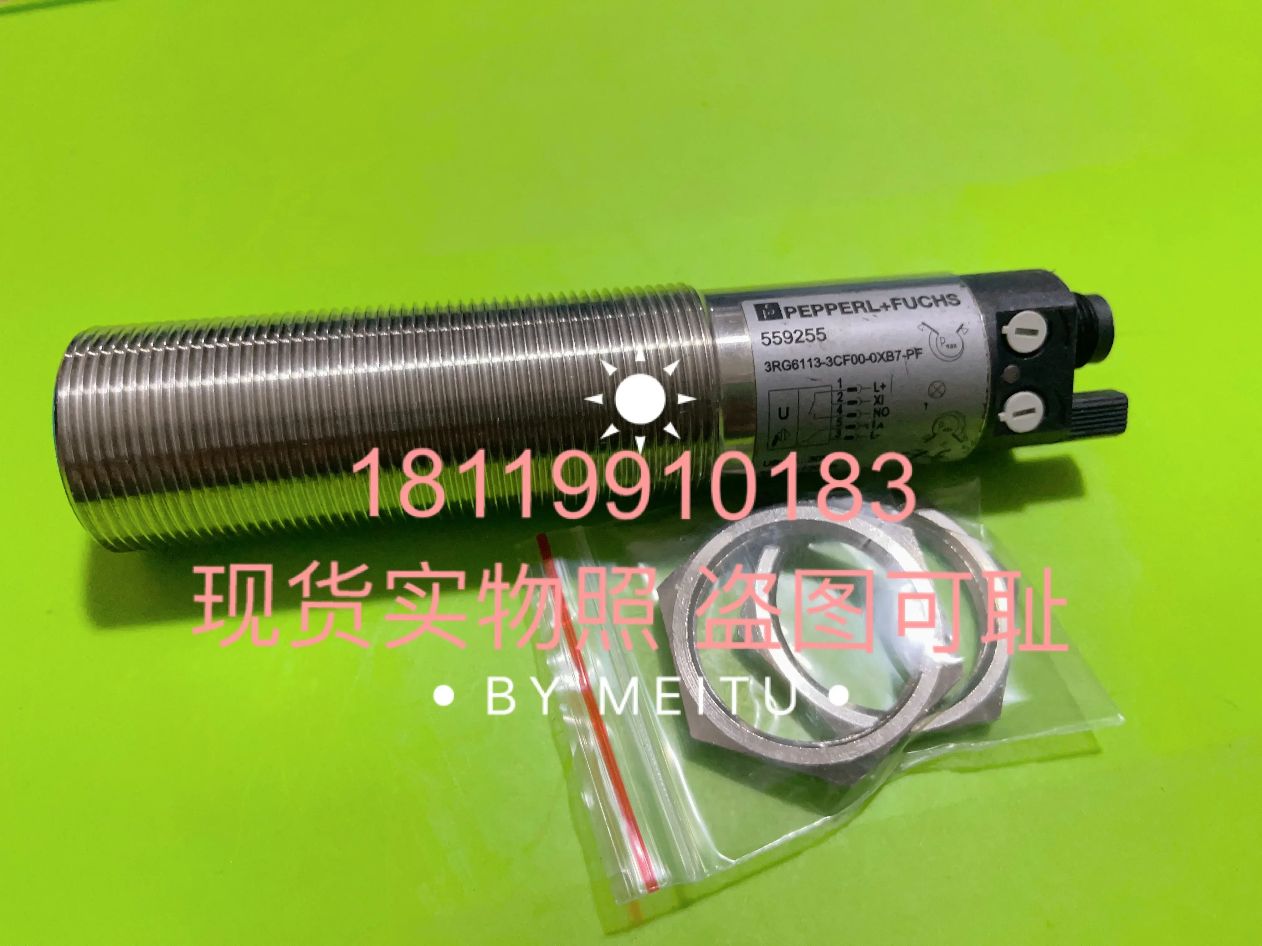 2026 Physical Photo Of Beijiafu P+F Ultrasonic Sensor 3RG6113-3CF00-0XB7-PF 559255