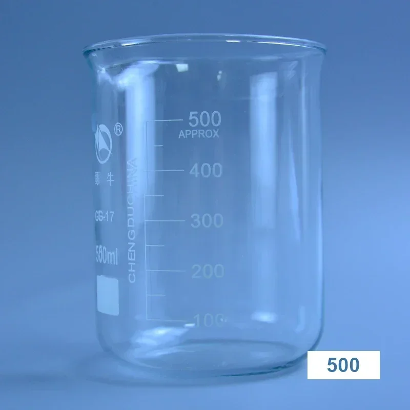 1PCS 50-3000ml Borosilicate Tall Form Beaker, Graduated Glass Lab Measuring Cup for Titration & Heating