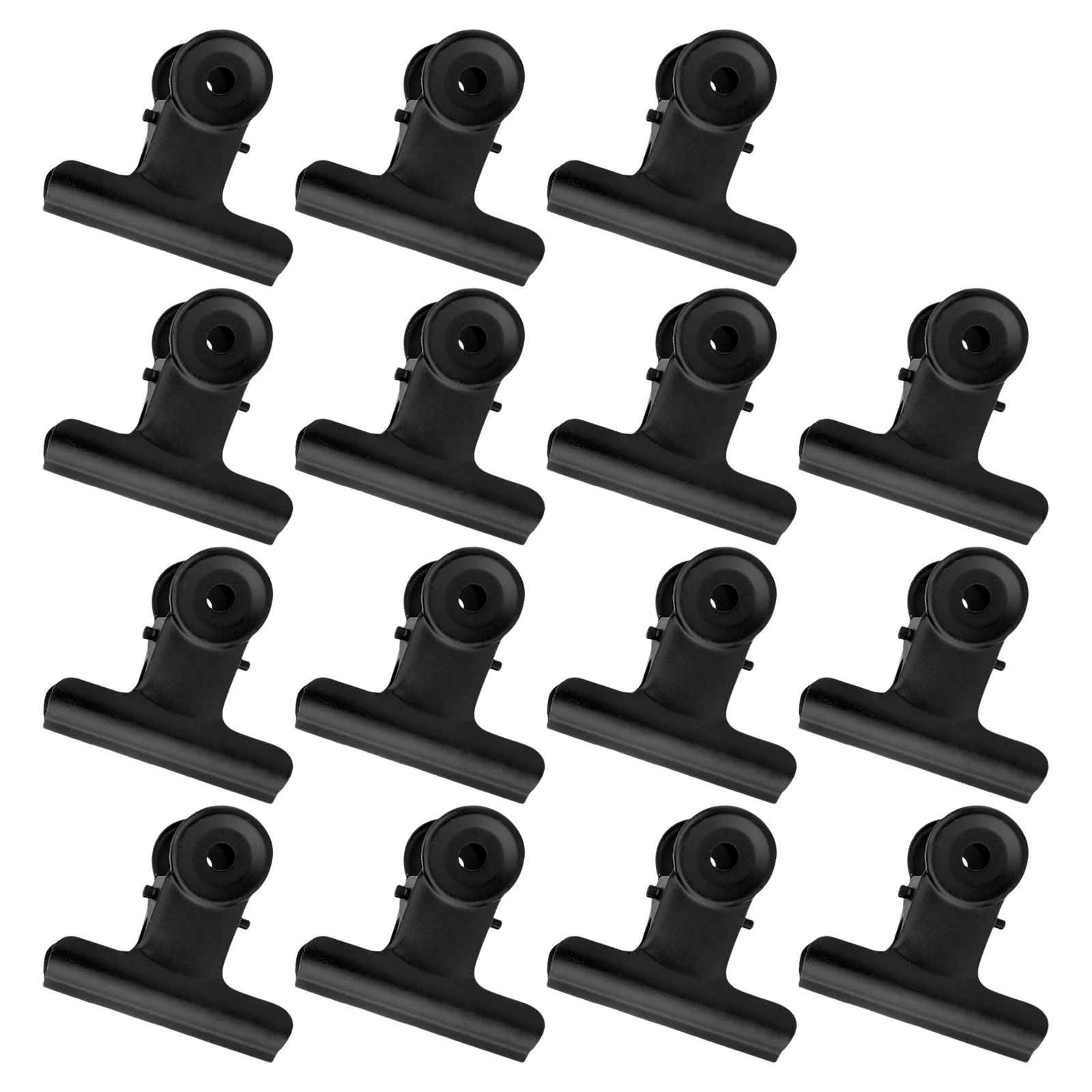 

15pcs Note Clips Metal Binder Clips Practical Note Storage Clips Durable Fixing Clips for Restaurant Office Home (63mm Black)