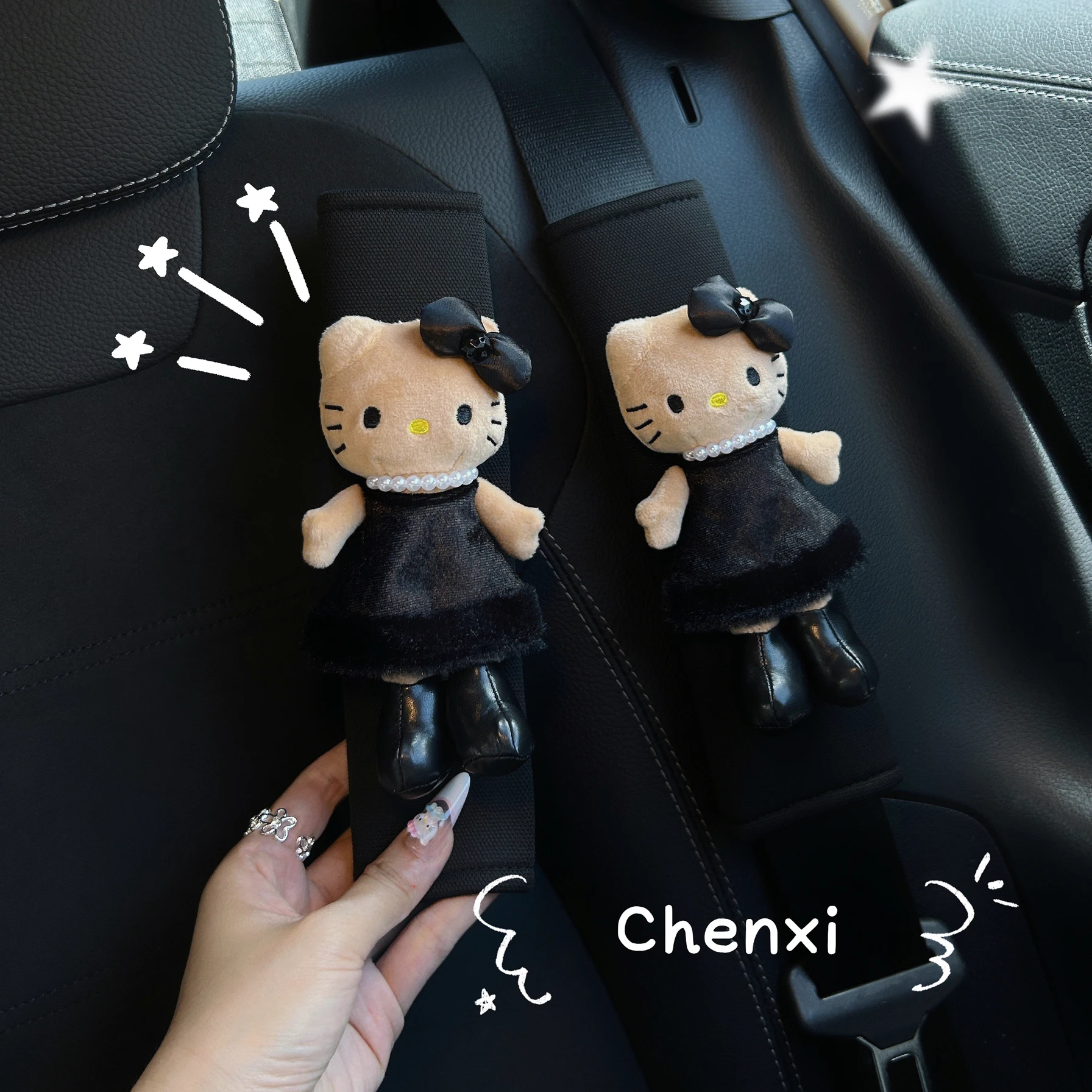 

High Quality Hello Kitty Car Seat Belt Shoulder Protector Protective Covers For All Seasons For Girls