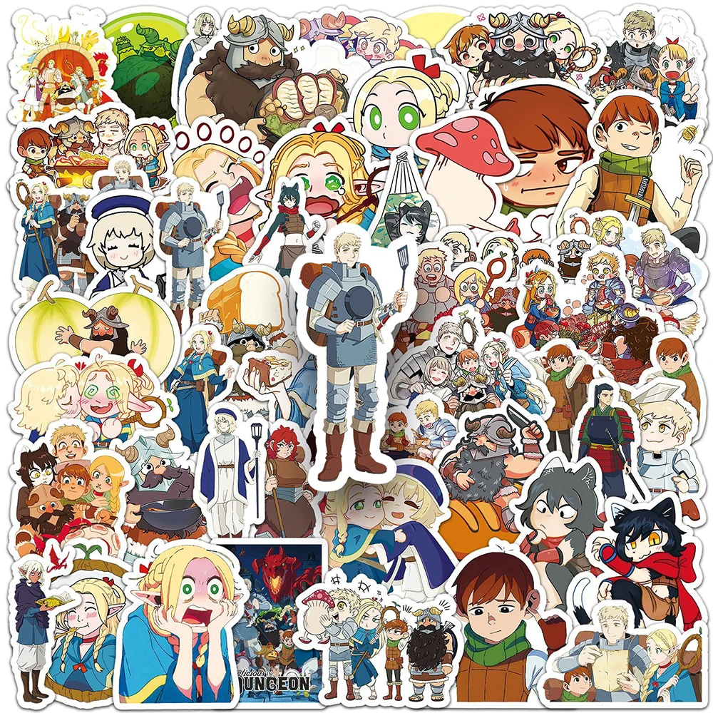 

10/30/50pcs Laios Delicious In Dungeon Anime Stickers Marsilla‌ Cartoon Sticker Scrapbooking Laptop Luggage Dungeon Meshi Decal