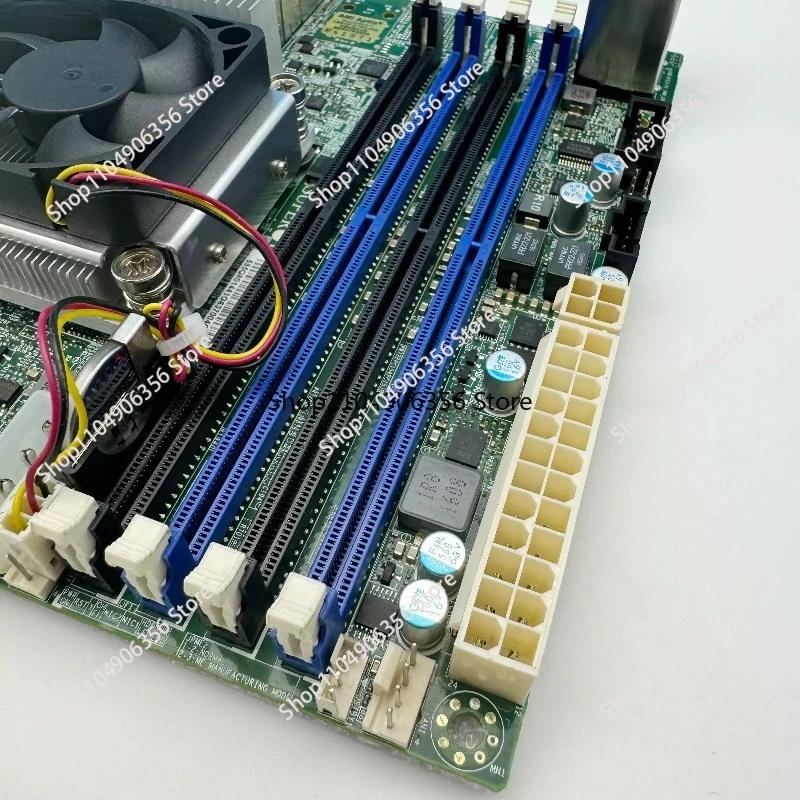 for Main Board NAS Synology ITX Server D1521 Dual 10 Gigabit Port for X10SDV-4C-TLN2F Not Brand New