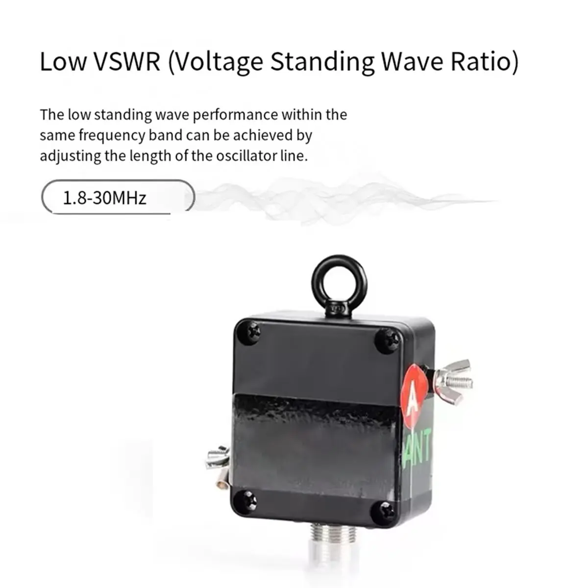 For MagicalANT 49:1 Barron, End Feed Adapter 125w 1.8-30 MHz