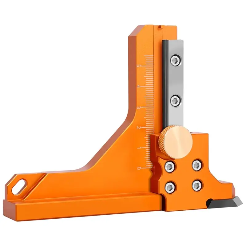 

ABBO-Woodworking Height Gauge Aluminum Alloy Saw Blade Fixed Height Ruler Table Saw Depth Adjustment Tool