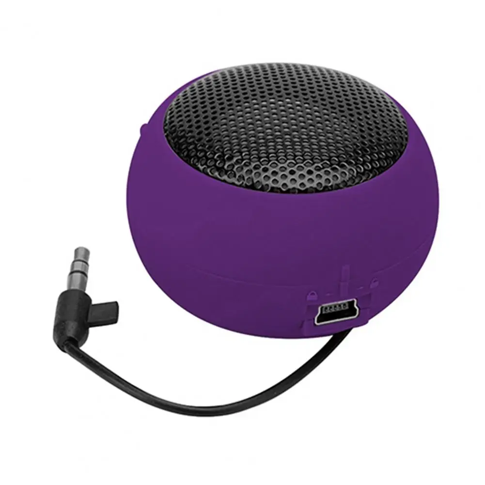 3.5mm Plug Phone Sound Box Multifunction Super Bass Music Amplifier Plug-in Mini Portable Hamburger Speaker for Home Travel
