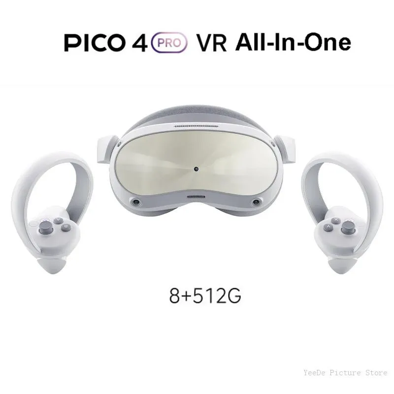 PICO 4 Pro VR Glasses Virtual Reality VR Game Glass All-in-one Machine 8+512G Support Eye Tracking Pico4 VR Headset For SteamVR