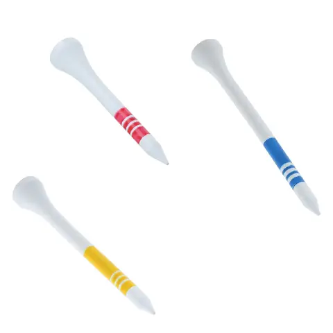 스트라이프 목재 골프 공 거치대, 골프 액세서리, 골프 연습 용품, 3 가지 크기, 25 개, 53mm, 69mm, 83mm