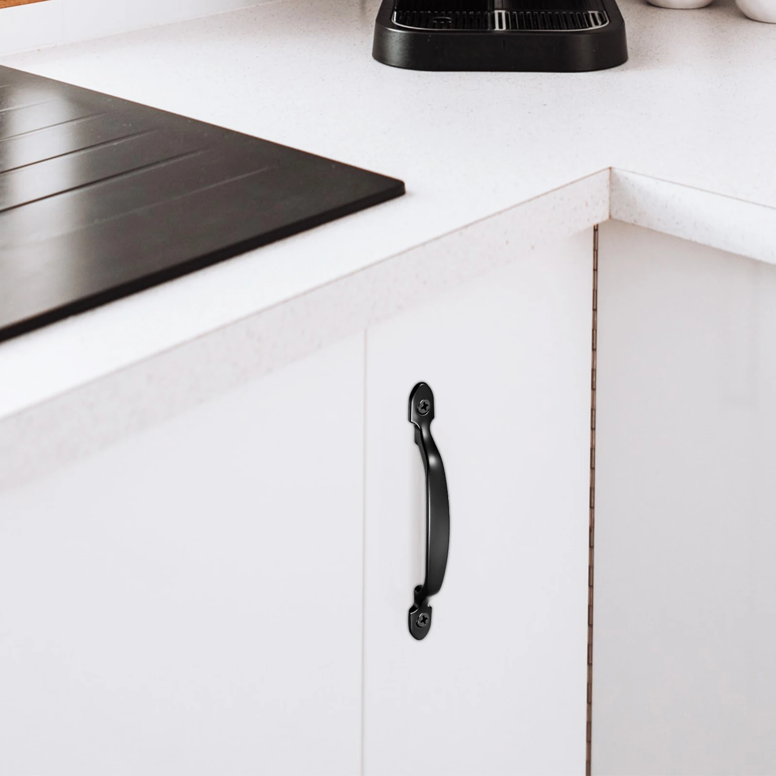 

4 pcs Stainless Steel Door Handles Durable Rust-Proof Pull For Cabinet Drawer Front Door Garden Gate Hardware Fixtures