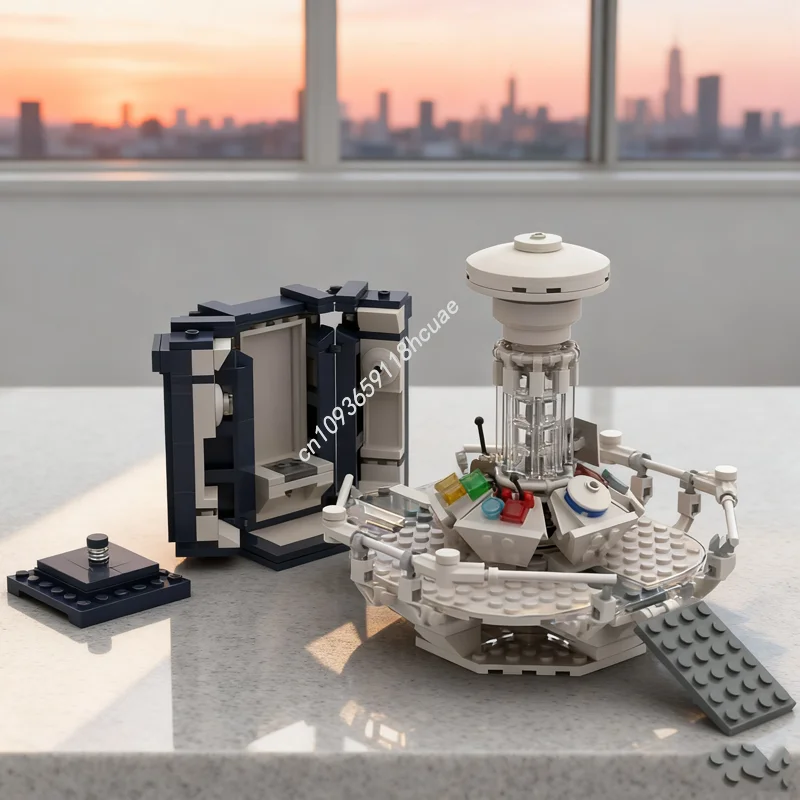 495 pièces MOC TARDIS idées et blocs de construction de maquettes à assembler soi-même idée cadeau de noël jouet éducation anniversaire