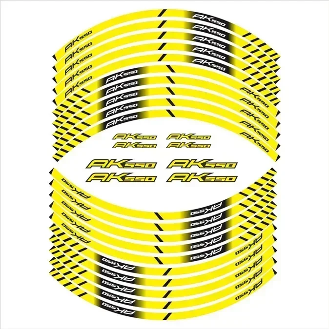 For KYMCO AK550 Motorcycle Motor Parts Contour Wheel Decoration Decal Sticker - 3