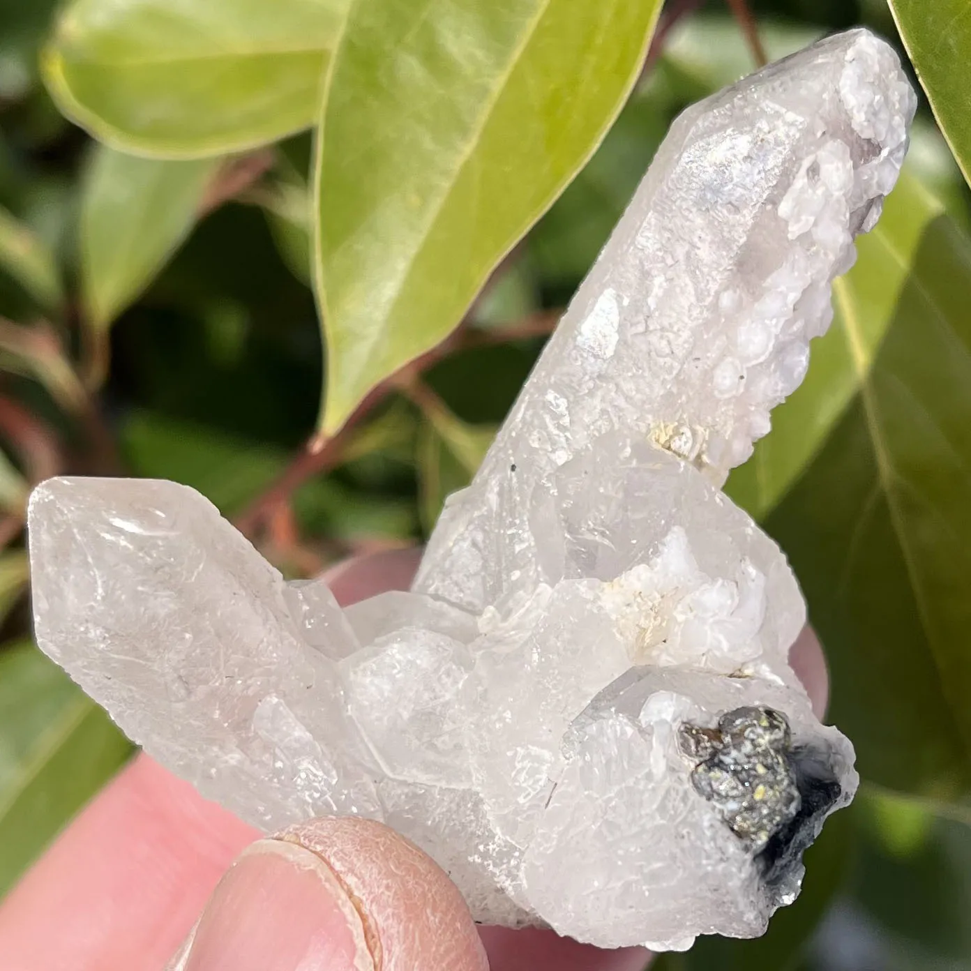 Natural twin crystal pillars and calcite symbiotic crystal cluster specimens Feng Shui energy healing stone