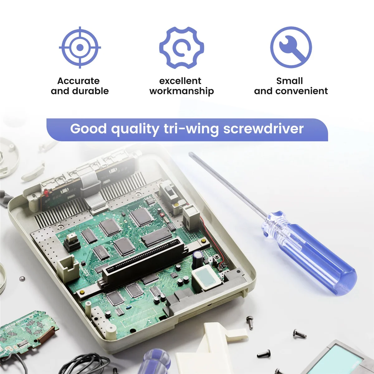 1 отвертка Tri-wing для Gameboy Advance