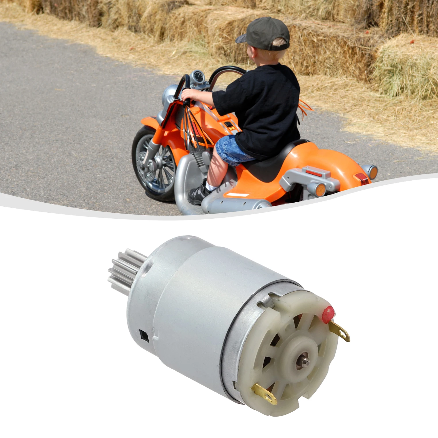 Powerful and Efficient RS550 RS390 RS380 Children's Electric Vehicle Motor 12V 6V DL555 24V 10 Teeth 1 cm Torque Speed