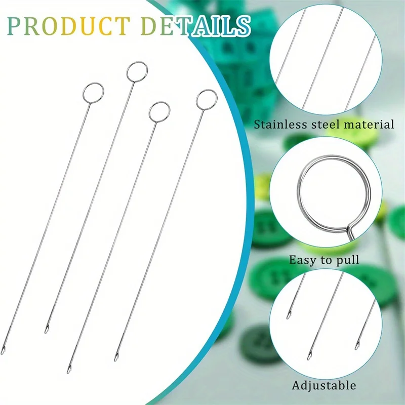 4 unidades/pacote costura loop turner gancho agulha gancho crochê suprimentos língua crochê-ferramenta conceitos de costura