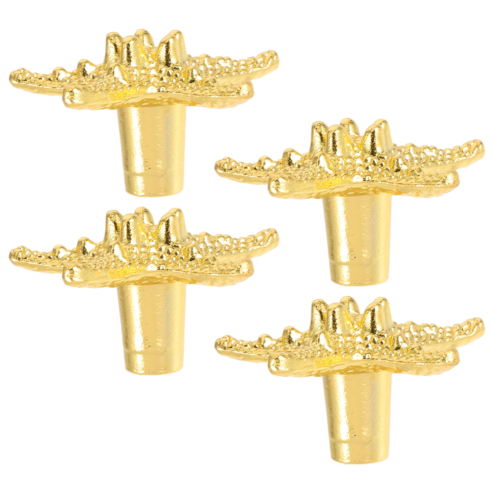 

4Pcs Star Shaped Cabinet Handles Single Hole Drawer Pulls Modern for Dressers Kitchen Furniture Hardware Desk Drawer Pull Handle