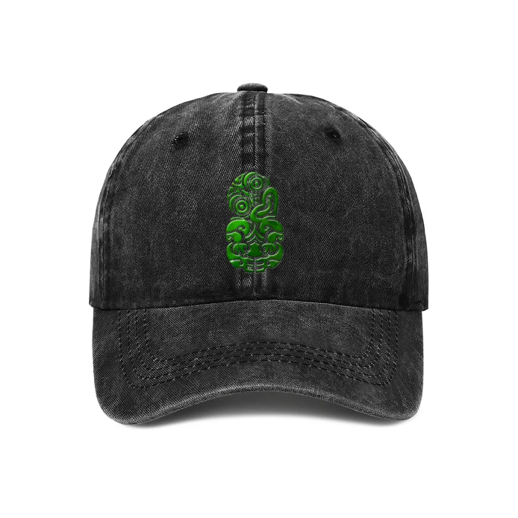 New Zealand Kiwi Tiki Maori Greenstone Pounamu Casual Baseball Cap Adjustable Snapback Hats For Women Men Sunscreen Hat