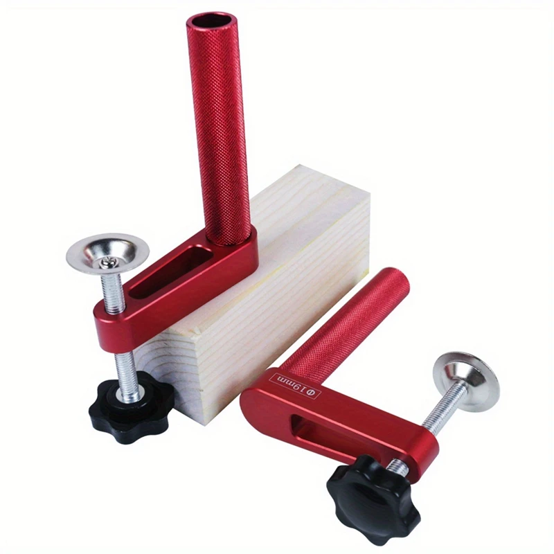 1Pc 19Mm Dog Hole Clamp Woodworking Benchtop Bench Dog Clamp Aluminum Alloy (3/4In And 0.79In) Fixed Clip