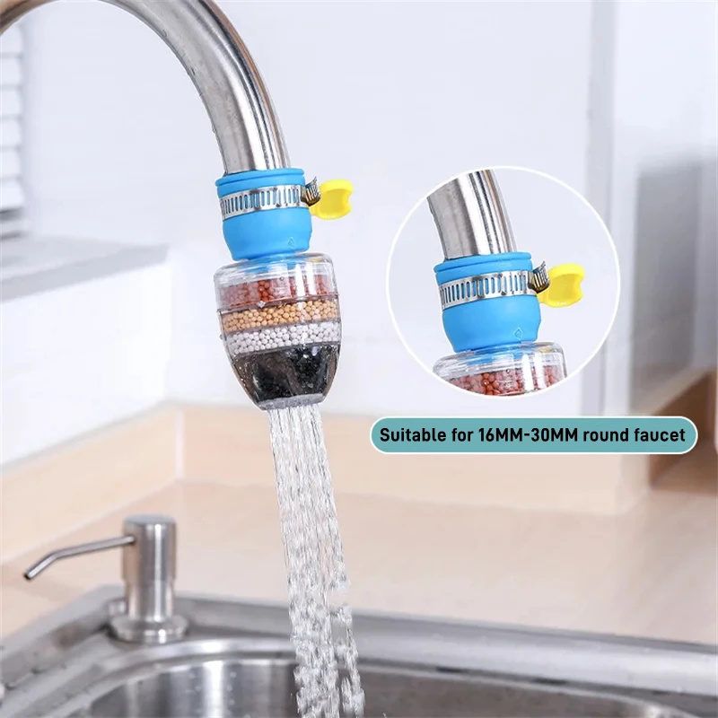 6-layers Water Filter Tap Purifier Medical Stone Coconut Charcoal Nozzle for Faucet Kitchen Accesories Mixer Aerator Bathroom