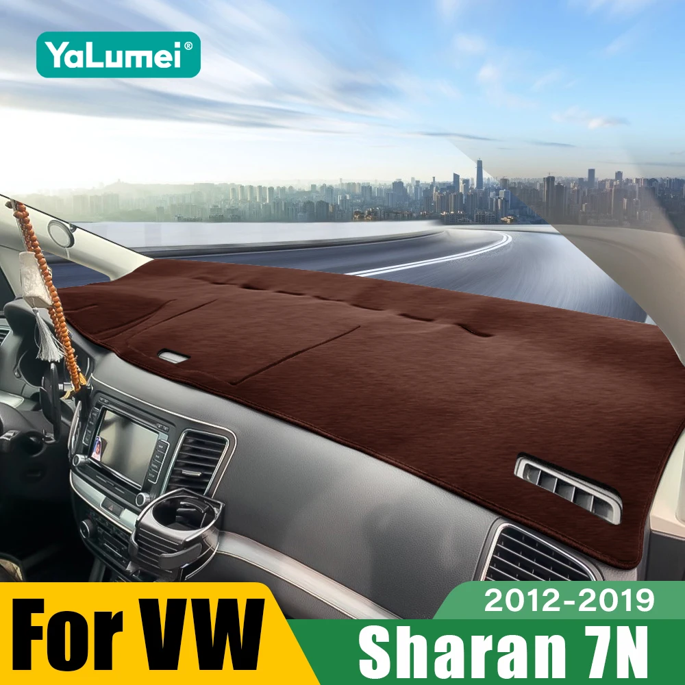 

Для Volkswagen VW Sharan 7N 2012 2013 2014 2015 2016 2017 2018 2019 автомобильный козырек от солнца на приборной панели, нескользящая накладка, аксессуары