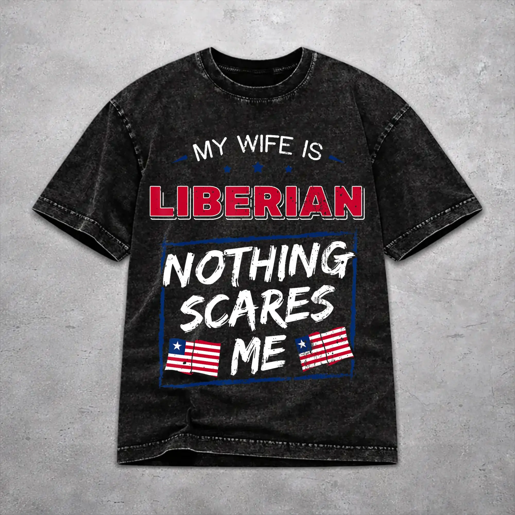 Liberia Independence Day T Shirt Vintage Washed Style For Men Women Cotton Tee Shirts Clothing