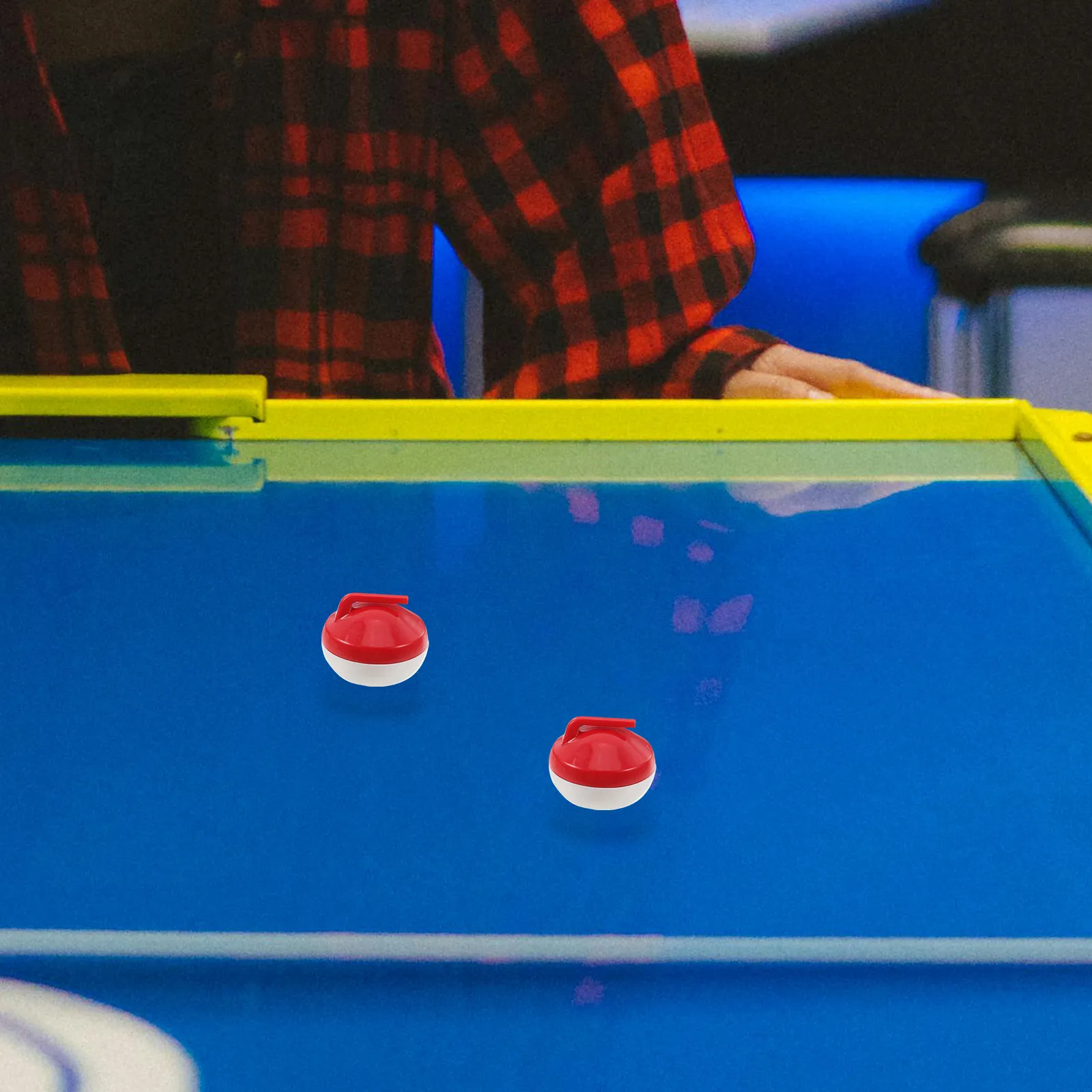 

5Pcs Indoor Mini Curling Ball Set Tabletop Curling Game Accessories for Strategic Thinking Physical Coordination