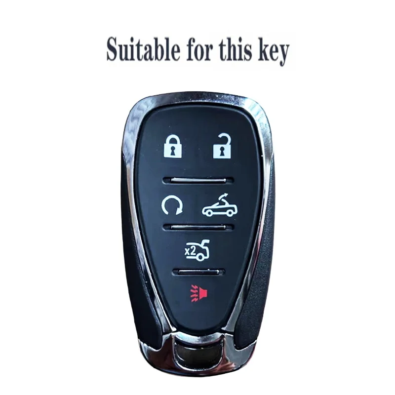 For Chevrolet Bolt EV Onix 2023 Cruze Spark Silverado Volt Equino Camaro Aveo Sonic Silicone Car Remote Key Fob Case Keychain view 4