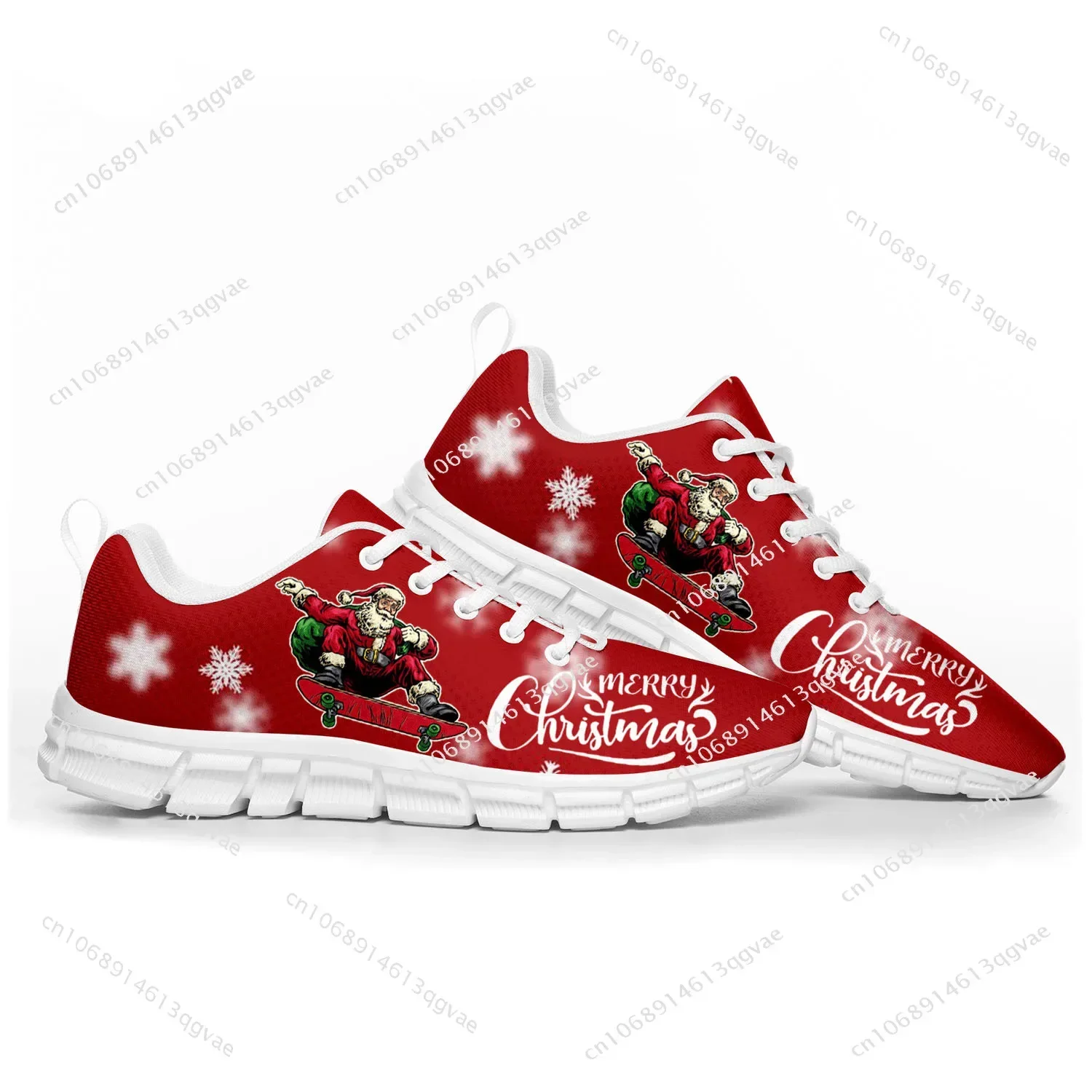 New Christmas Sports Shoes Mens Womens Teenager Kids Children Customized Sneakers Casual Tailor-Made Shoe High Quality Couple