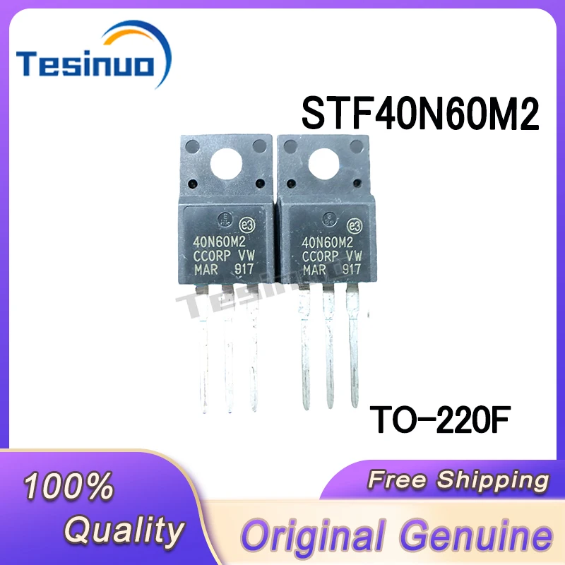 5/PCS New Original STF40N60M2 40N60M2 TO-220F 650V 34A In Stock