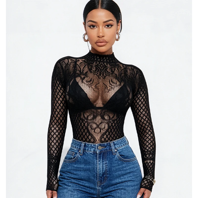 Hollow Out Fishnet Beach Cover Up Bodycon Dress, Sheer Mesh Festival Swimwear for Women Summer