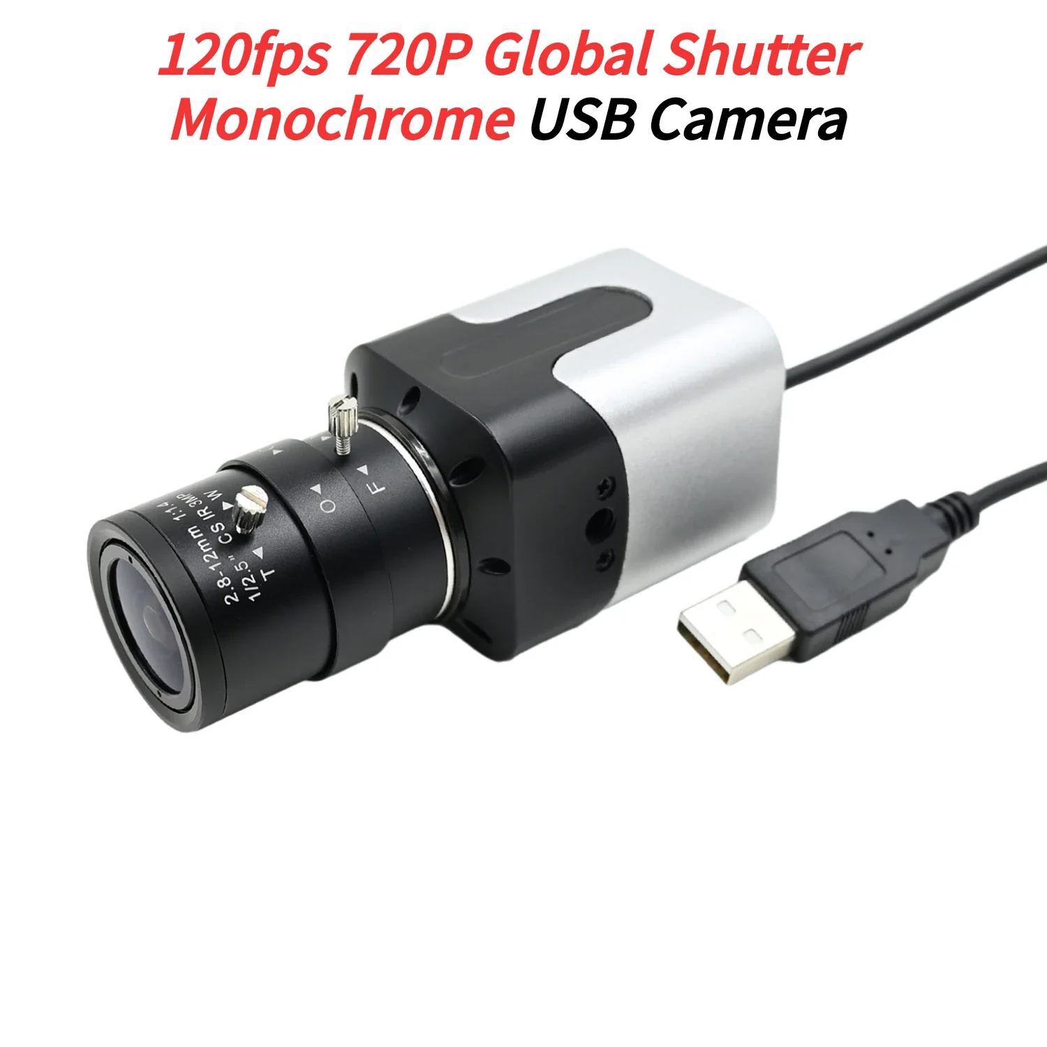 GXIVISION 1MP Global Shutter Camera OV9281 Monochrome 120fps 1280 * 720 Motion Capture USB Driver Free