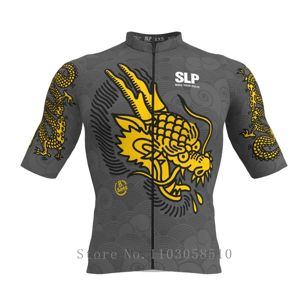 

SLP Summer Men's Short Sleeve Cycling Jersey Breathable Bicycle T-Shirt Sport Clothing Pro Team lightweight Racing Bike Tops