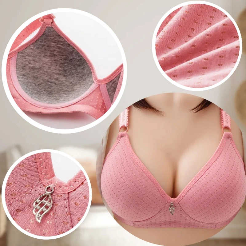 Sexy Push Up Bra Large Size 36-46 A/B Brassiere Underwear Women Bratette Crop Tops Lingerie Plus Size Wireless Female Padded Bra