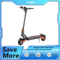 Kugoo LX9 + E-Scooter with Dual 650W Motors and Long-Distance Range, 65km Max Range, E-ABS + Front & rear Disc Brakes, 120kg Max