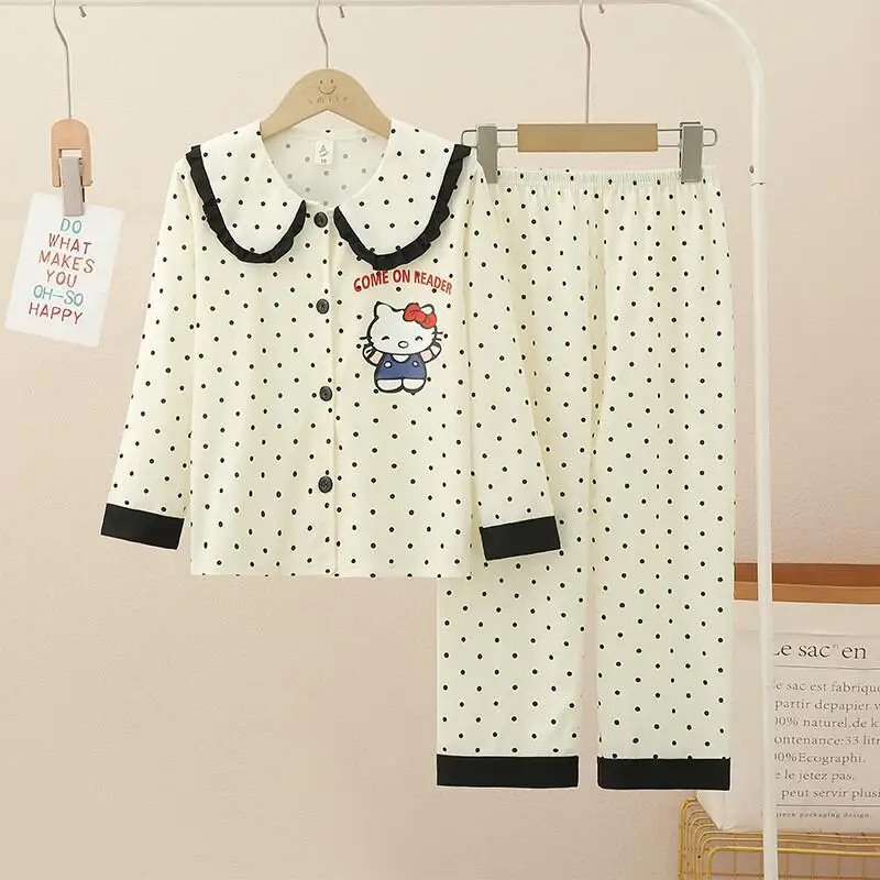 

Sanrio Hello Kitty, модный комплект из 2 предметов, детская одежда, куртка, детская подкладка, мужская одежда для учащихся начальной школы, женская и детская одежда для мальчиков