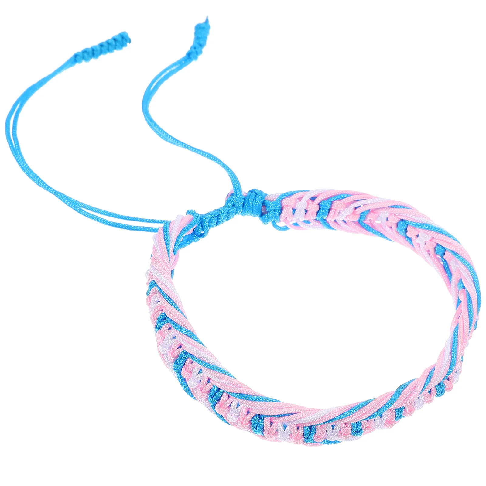 

Rainbow Bracelet Wristbands Colorful Adjustable Bracelets Rope Chain Woven Pride for Unisex Lovers