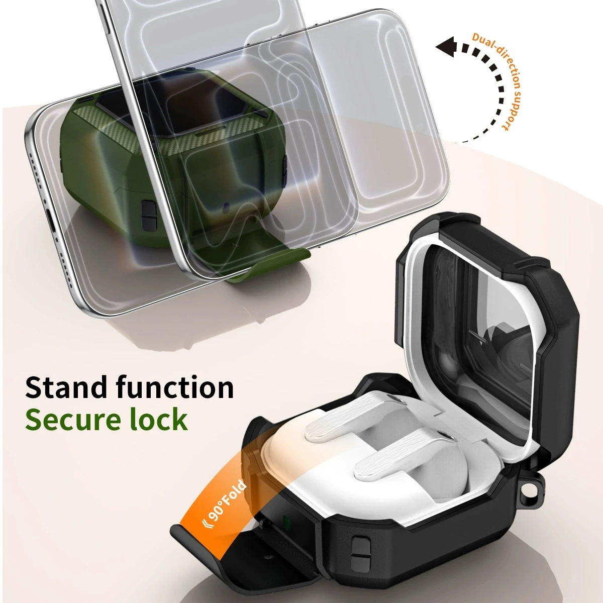 Earphone Cover For Samsung Galaxy Buds 4 Galaxy Buds 4 Pro Case With Holder Hook All Inclusive Anti Fall Protection Funda